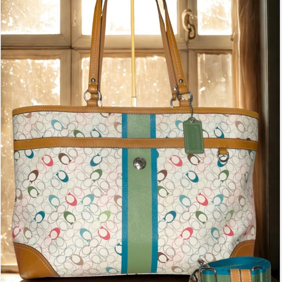 Coach Chelsea Heritage XL Tote with Crossbody strap - Picture 1 of 13